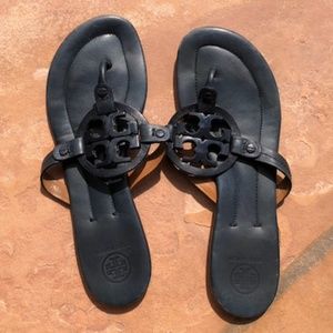 Tory Burch Navy Blue Sandals - Size 9